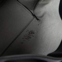 Pre Owned Anya Hindmarch Navy Blue Leather Shoelace Drawstring Bucket Bag