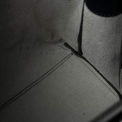 Pre Owned Anya Hindmarch Navy Blue Leather Shoelace Drawstring Bucket Bag