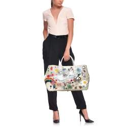 Anya Hindmarch Multicolour PVC and Leather Ebury Maxi Ii Allover