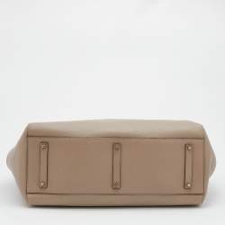 Pre Owned Anya Hindmarch Beige Leather Featherweight Smiley Ebury Tote