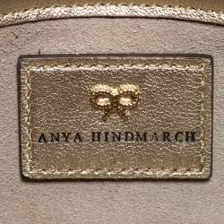 Anya Hindmarch Red Glitter No Mobiles Valorie Clutch