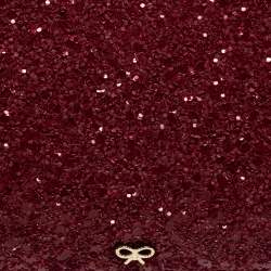 Anya Hindmarch Red Glitter No Mobiles Valorie Clutch