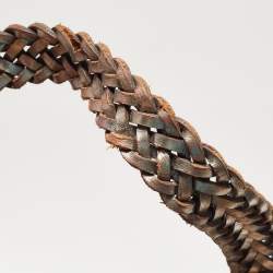 Pre Owned Anya Hindmarch Metallic Woven Leather Hobo