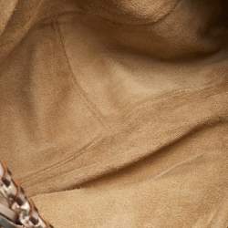 Pre Owned Anya Hindmarch Metallic Woven Leather Hobo