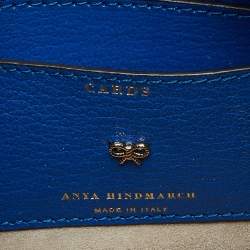 Pre Owned Anya Hindmarch Blue Leather Tony the Tiger Frosties Crossbody Bag