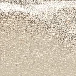 Pre Owned  Anya Hindmarch Gold Leather Tassel Georgiana Clutch 