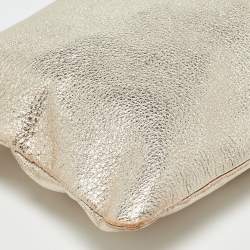 Pre Owned  Anya Hindmarch Gold Leather Tassel Georgiana Clutch 