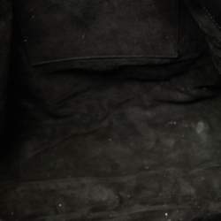 Pre Owned Anya Hindmarch Black Patent Leather Logo Hobo