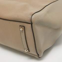 Pre Owned Anya Hindmarch Beige Leather Maxi Tony The Tiger Ebury Tote