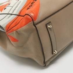 Pre Owned Anya Hindmarch Beige Leather Maxi Tony The Tiger Ebury Tote