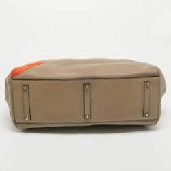 Pre Owned Anya Hindmarch Beige Leather Maxi Tony The Tiger Ebury Tote