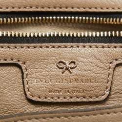 Pre Owned Anya Hindmarch Beige Leather Maxi Tony The Tiger Ebury Tote