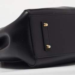 Pre Owned Anya Hindmarch Black Leather Tote