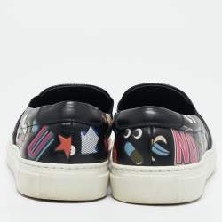 Anya Hindmarch Black Leather Slip On Sneakers Size 35