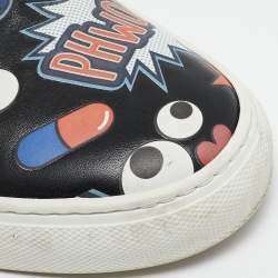 Anya Hindmarch Black Leather Slip On Sneakers Size 35
