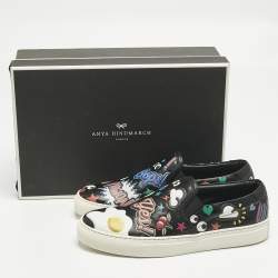 مملوكة مسبقًا حذاء رياضي أنيا هيندمارش إيج قطيفة أزرق كحلي مقاس 37