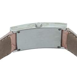 Pre Owned AquaMarin Pink Stainless Steel & Leather Ruby Avalon Women's Wristwatch 21 mm