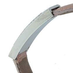 Pre Owned AquaMarin Pink Stainless Steel & Leather Ruby Avalon Women's Wristwatch 21 mm