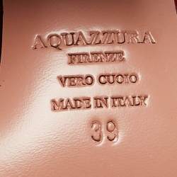 Pre Owned Aquazzura Red Suede Knee Length Boots Size 39