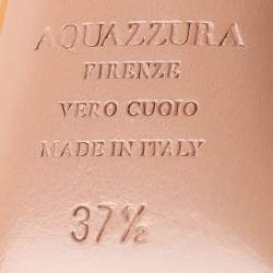 Pre Owned Aquazzura Transparent/Bronze Leather and PVC Temptation Pumps Size 37.5