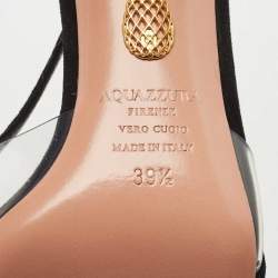 Pre Owned Aquazzura Black Suede Dangerous Liaisons Pumps Size 39.5