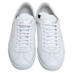 Pre Owned Aquazzura White Leather The A Low Top Sneakers Size 36