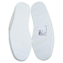Pre Owned Aquazzura White Leather The A Low Top Sneakers Size 36