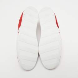 Pre Owned Aquazzura Red Suede A low Top Sneakers Size 39
