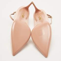 Pre Owned Aquazzura Pink Suede Ankle Strap Pumps Size 42