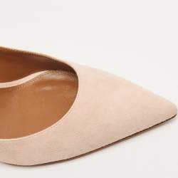 Pre Owned Aquazzura Pink Suede Ankle Strap Pumps Size 42