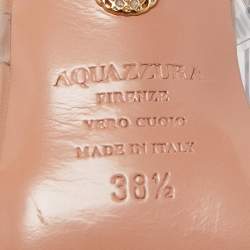 Pre Owned Aquazzura Transparent Crystal Embellished PVC Heaven Slingback Pumps Size 38.5