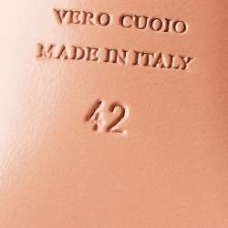 Pre Owned Aquazzura Black Leather Pointed Toe Ankle Strap Pumps Size 42