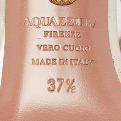 Pre Owned Aquazzura Transparent PVC Temptation Slingback Sandals Size 37.5