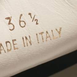 Pre Owned Aquazzura Pink Leather and Suede Lace Up Sneakers Size 36.5