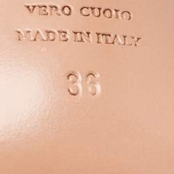 Pre Owned Aquazzura Blue Suede Ankle Strap Sandals Size 36