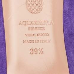 Pre Owned Aquazzura Multicolor Suede Forever Marilyn Ballet Flats Size 39.5