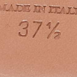 Pre Owned Aquazzura Beige Suede Belgravia Lace Up Pointed Toe Pumps 37.5