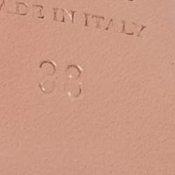 Pre Owned Aquazzura Green Croc Embossed Patent Leather Fenix Pumps Size 38