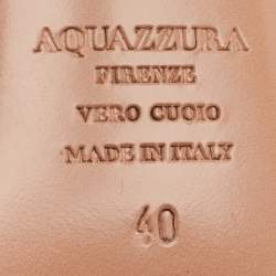 Pre Owned Aquazzura Black Suede Wild Nights 115 Ankle Strap Sandals Size 40