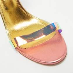 Aquazzura Multicolor PVC So Nude Slingback Sandals Size 41         