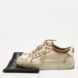 Aquazzura Blush Pink Satin L.A Low Top Sneakers Size 36