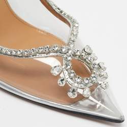 Pre Owned Aquazzura Transparent PVC Seduction Pumps Size 38
