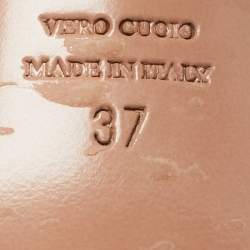 Pre Owned Aquazzura Beige Suede Sexy Thing Cut Out Ankle Tie Up Sandals Size 37