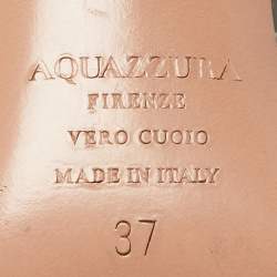 Pre Owned Aquazzura Transparent/ Black PVC and Suede Bow Tie Pumps Size 37