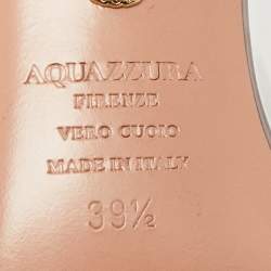 Pre Owned Aquazzura Transparent Leather and PVC Temptation Slingback Pumps Size 39.5