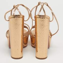 مملوكة مسبقًا صندل أكوازورا أوستن بلاتو سوييدي أسود منصة مقاس 37