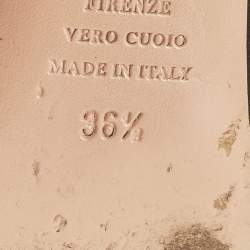 مملوكة مسبقًا Aquazzura Rendez Vous Size 36.5 Black/Gold Leather and Suede Mules