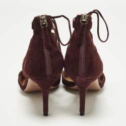 مملوكة مسبقًا حذاء كعب عالي أكوازورا بيلجرافيا شامواه بورجوندي مقاس 41