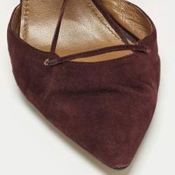 مملوكة مسبقًا حذاء كعب عالي أكوازورا بيلجرافيا شامواه بورجوندي مقاس 41