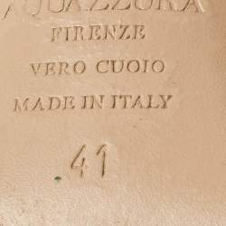 Pre Owned Aquazzura Size 41 Brown Suede Slingback Pumps